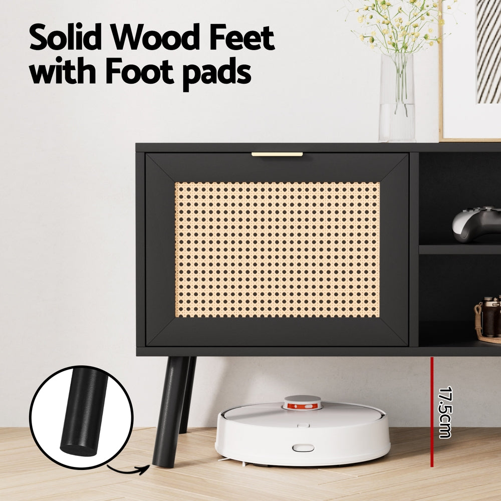 Artiss TV Unit 150cm Storage Cabinet Black