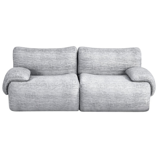 Artiss 2 Seater Sofa Modular Sectional Sofas Couch Bed No Assembly Living Room Grey