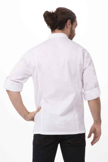 Lansing Men's White XS Chef Jacket by Chef Works