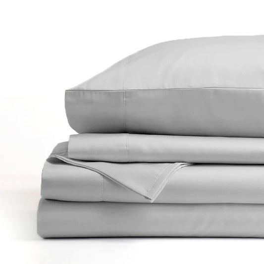 Ddecor Home 1500 Thread count Premium Cotton Blend Silver Queen Sheet Set by Ddecor Home