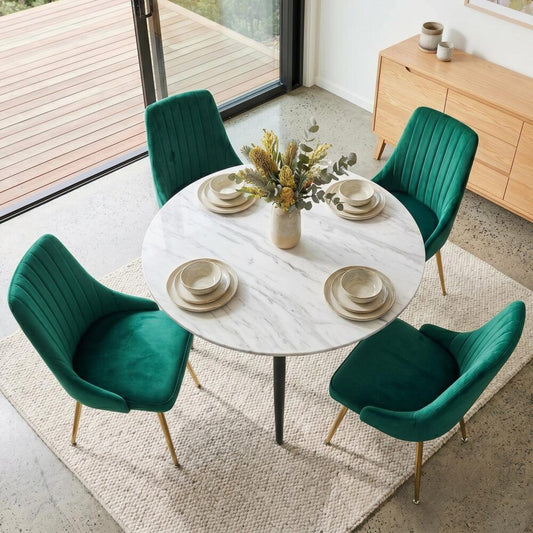 Velvet Elegance Dining Set