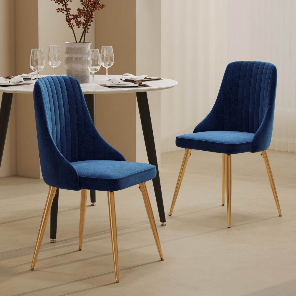 Dinero: Navy Velvet&Natural Table Set