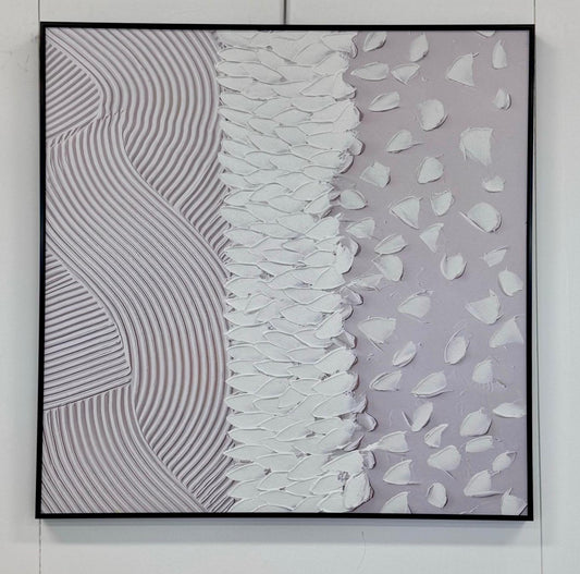 Nordic Square Framed Canvas Wall Art - Small