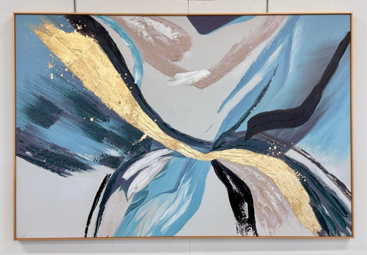 Sage Framed Canvas Wall Art - Large