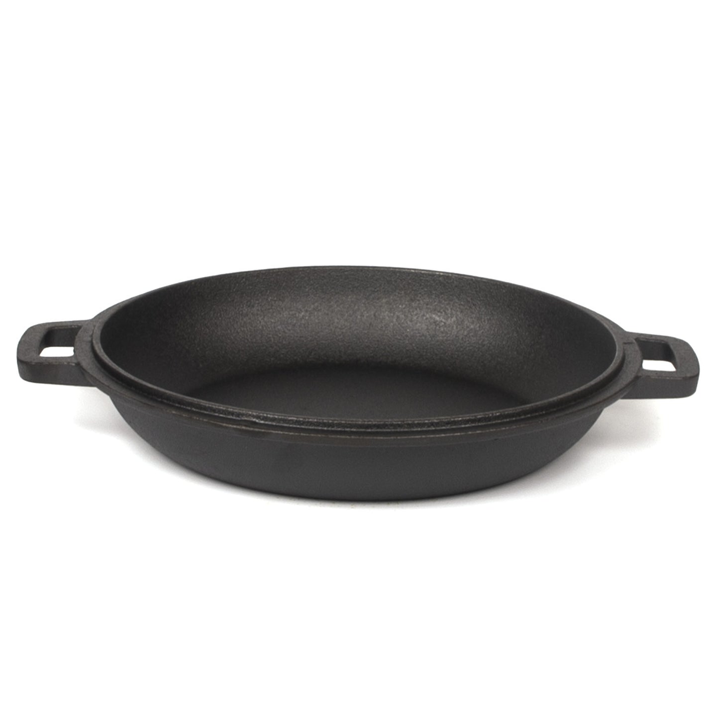 26cm 2-in-1 Cast Iron Dutch Oven & Skillet Set Pre-Seasoned Dual-Use Pot with Lid Fry Pan, Durable & Versatile Cookware