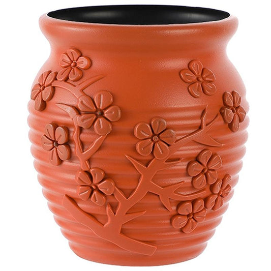 Hydroponic Vase for Home Flower Arrangements - Wet and Dry - Milk White