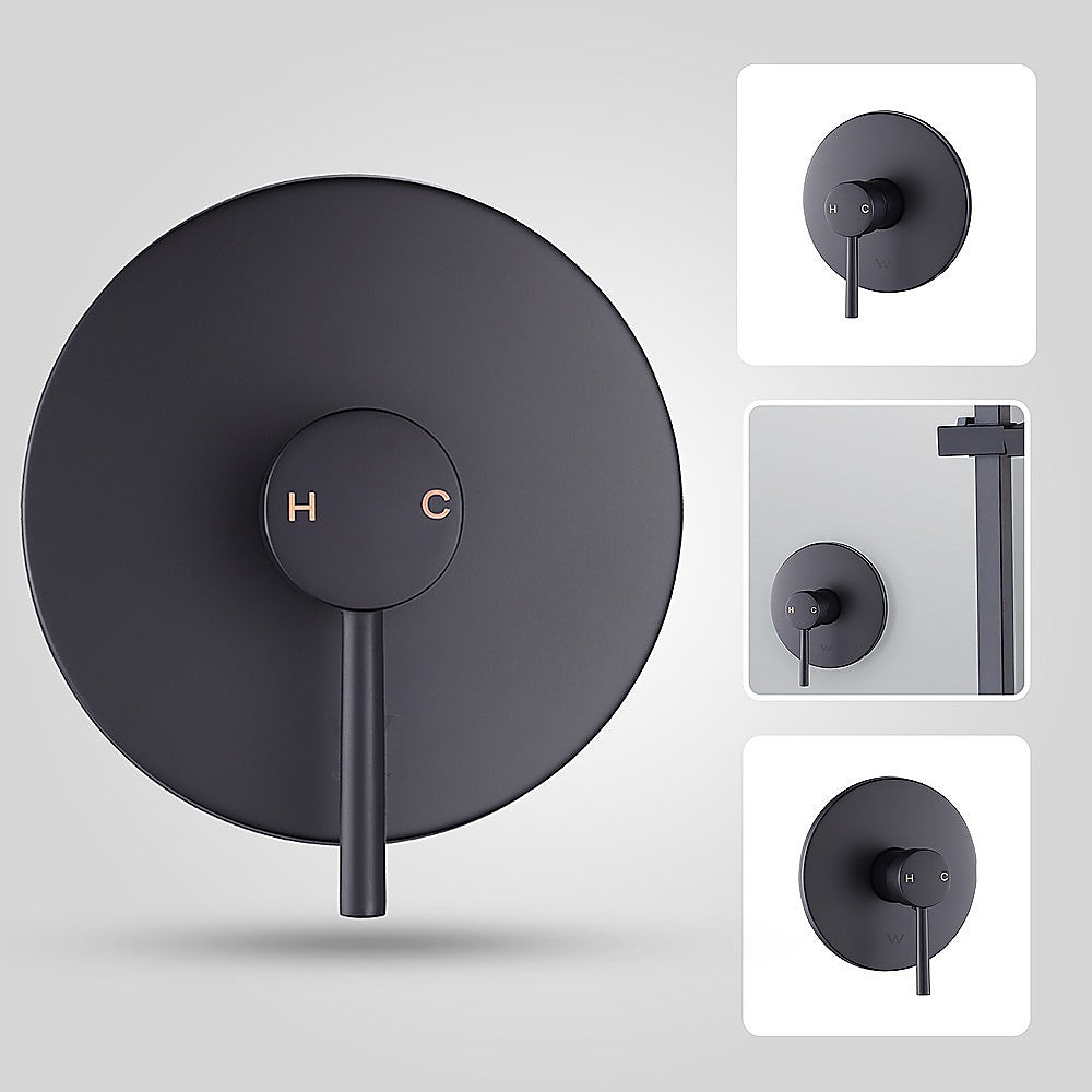 Shower Bath Mixer Tap Bathroom Electroplated Matte Black