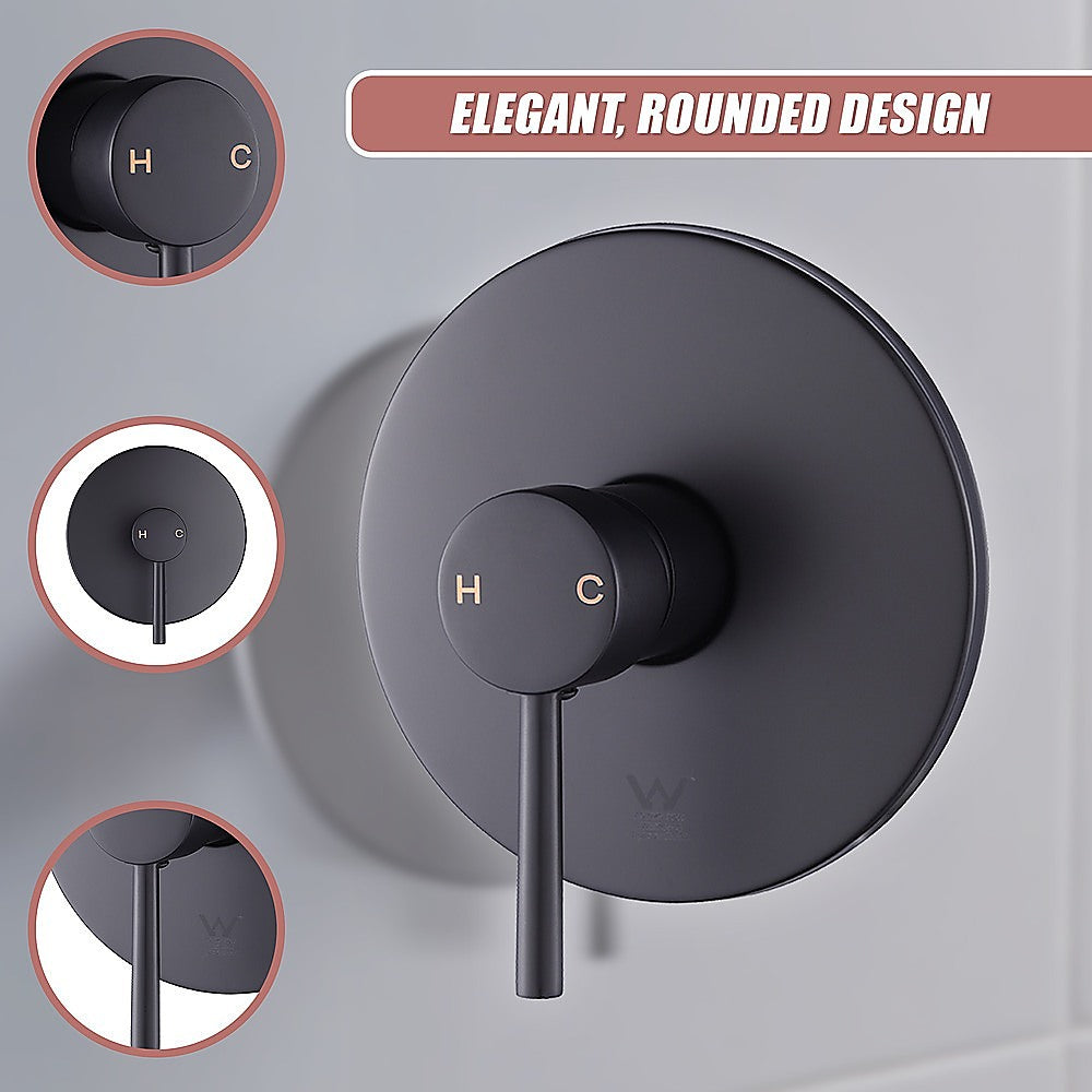 Shower Bath Mixer Tap Bathroom Electroplated Matte Black