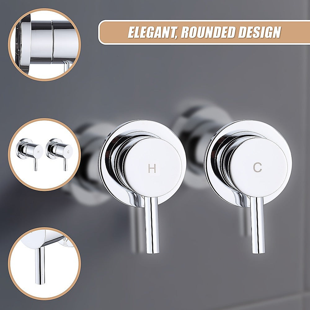 Bathroom Shower Bath Hot and Cold Mixer WATERMARK Certified in Chrome
