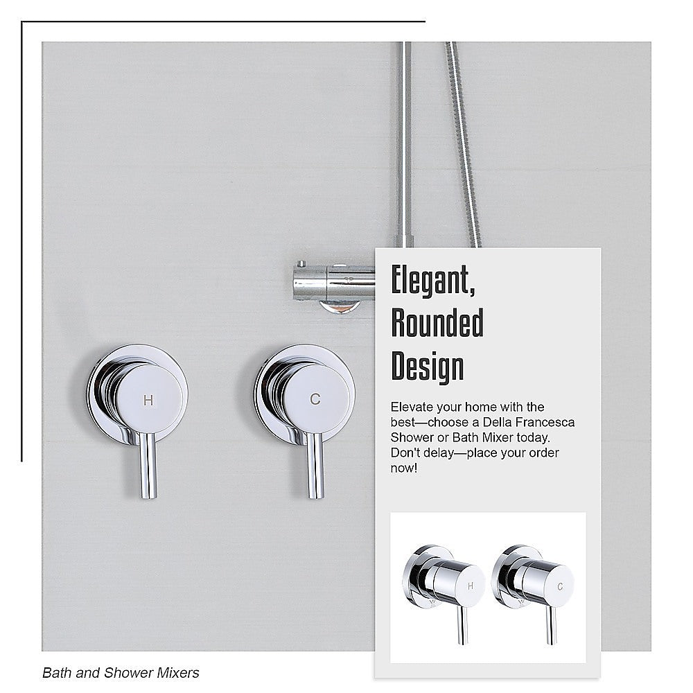 Bathroom Shower Bath Hot and Cold Mixer WATERMARK Certified in Chrome