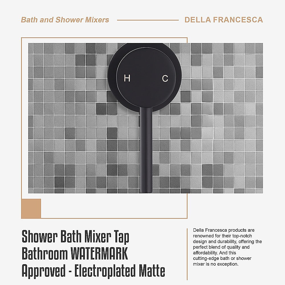 Single Round Shower Bath Mixer Tap Bathroom WATERMARK Approved