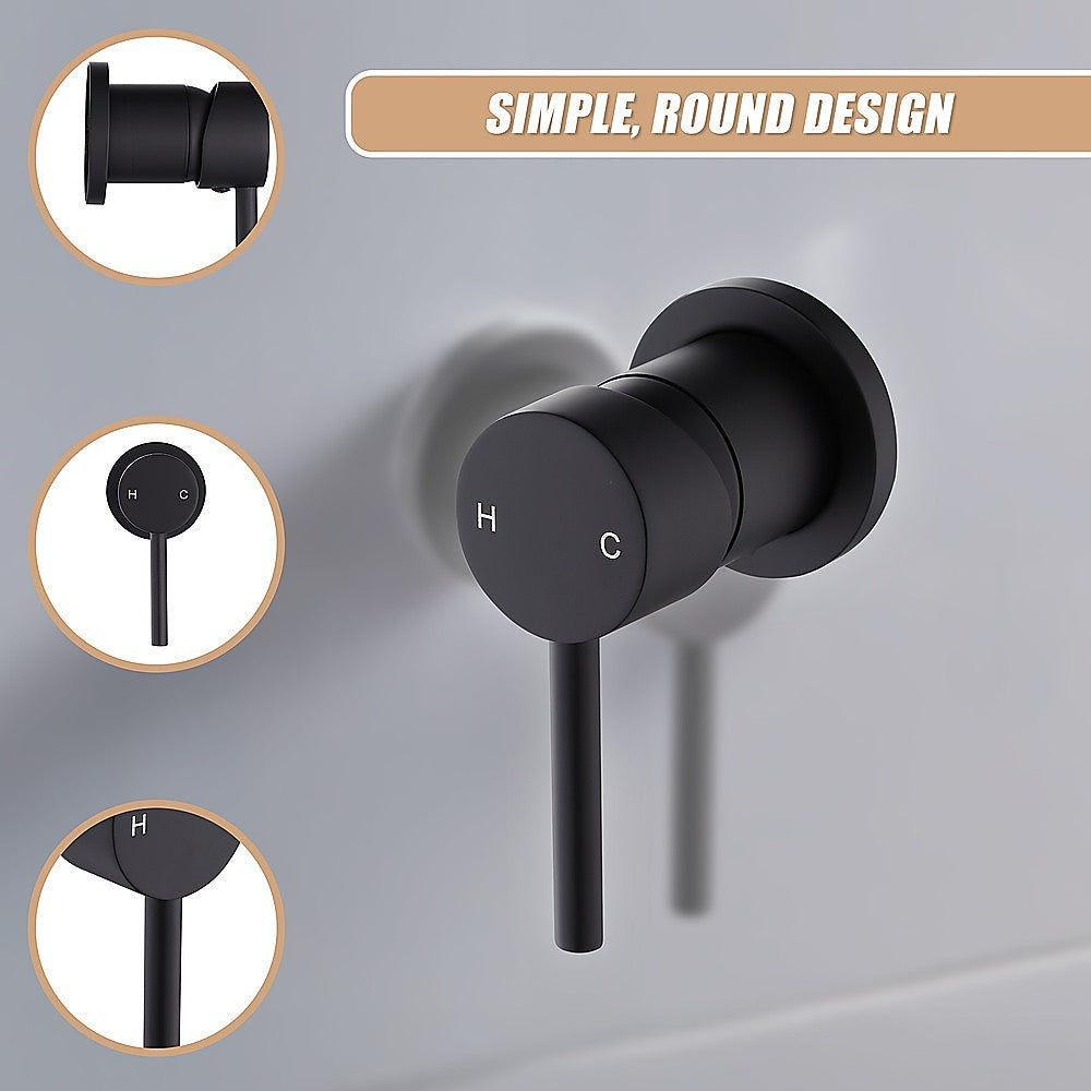 Single Round Shower Bath Mixer Tap Bathroom WATERMARK Approved