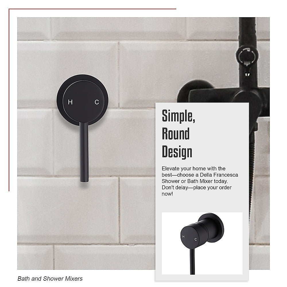 Single Round Shower Bath Mixer Tap Bathroom WATERMARK Approved