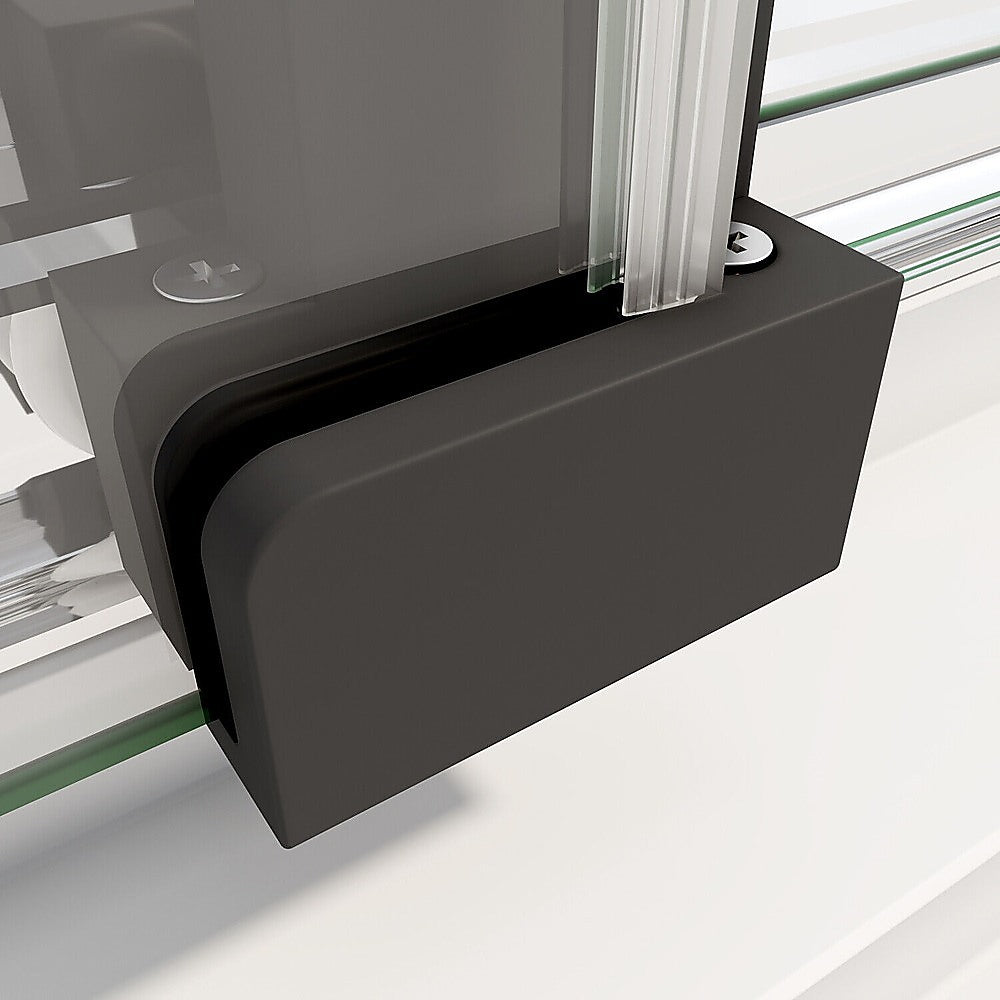 40mm Adjustable Contemporary Corner Sliding Chrome Shower Screen 86x92cm