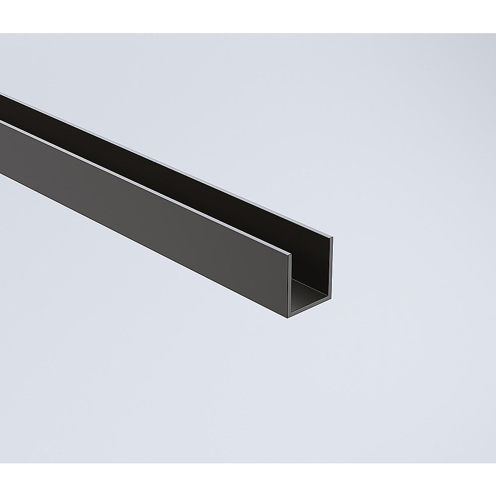 150cm Frameless Glass Sliding Shower Door with Black Rail and Hardware