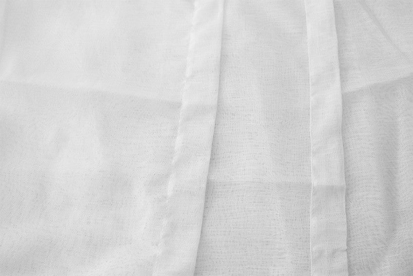 2 Long drop Sheer Voile Curtains 580cm wide 270cm long+30 Hooks Pinch Pleat New