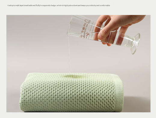 Brown Premium 3-Piece Waffle Weave Cotton Towel Set - Lightweight, Quick-Dry & Absorbent - Bath, Hand, Face Cloth