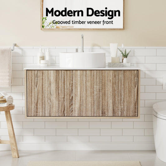 Cefito Vanity Unit 915mm with Basin Oak