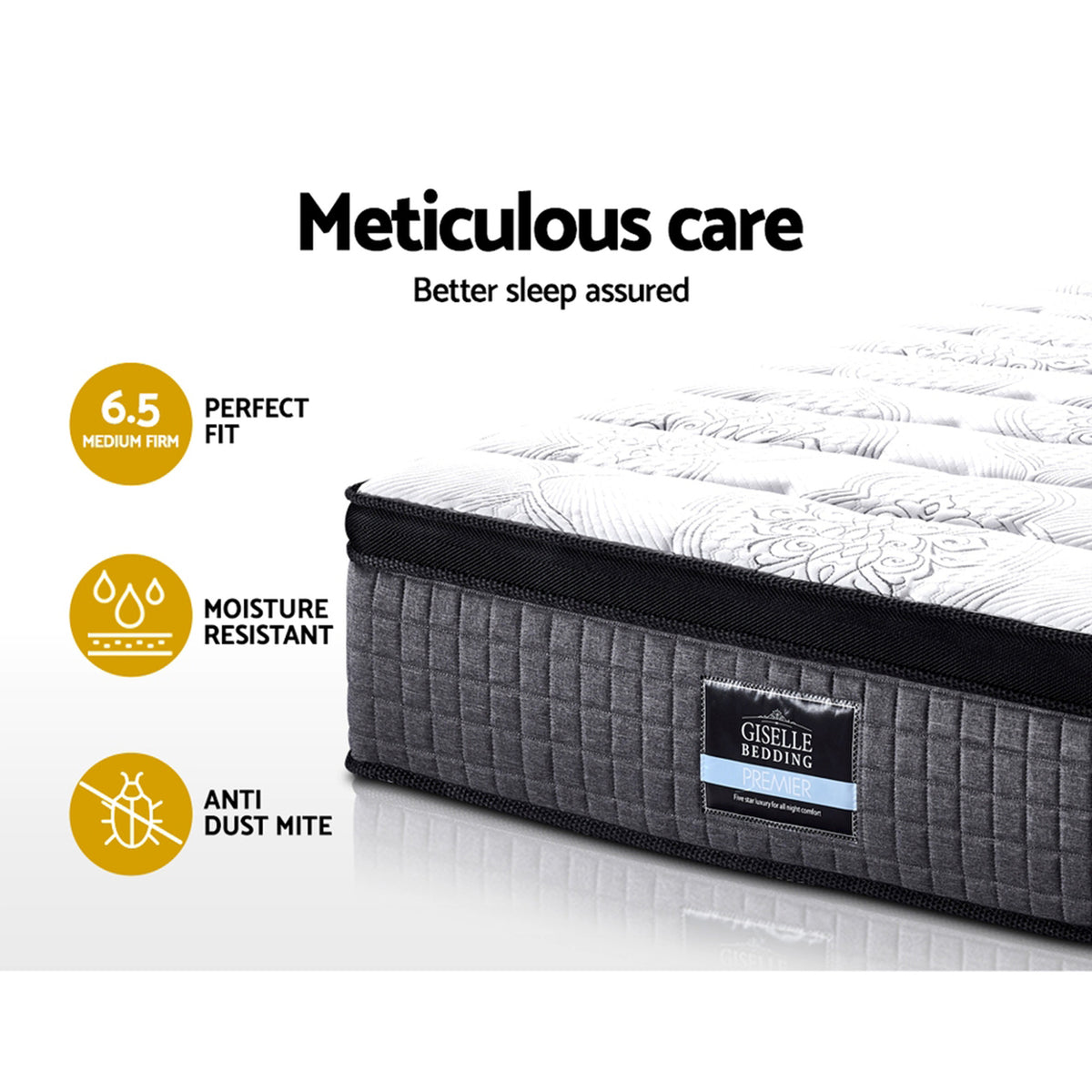Giselle Bedding 34cm Mattress 9 Zone Latex Foam Double
