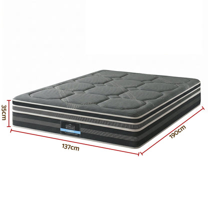 Giselle Mattress 35cm Hybrid Pocket Spring Euro Top Double