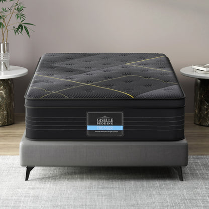 35cm Giselle Mattress King Single Bed Bamboo Pocket Firm Foam