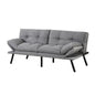 Artiss Sofa Bed Convertible 3 Seater Couch Recliner Lounge Chair Fabric Grey