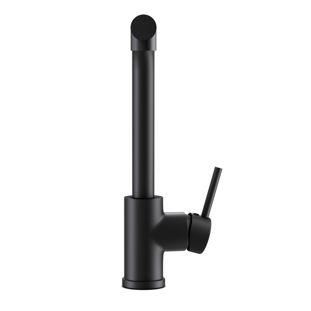 Kitchen Mixer Tap Pull Out Round 2 Mode Sink Basin Faucet Swivel WELS Black
