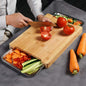 Chopping Board with 2 Organiser Stainless Steel Trays/Containers
