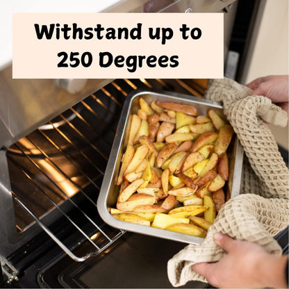 Chopping Board with 2 Organiser Stainless Steel Trays/Containers