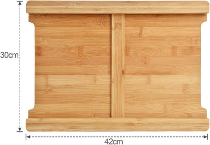 Chopping Board with 2 Organiser Stainless Steel Trays/Containers