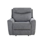 Fabric Motion Recliner Single Chair Cosmic Steel