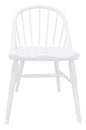 Vera Solid Oak Dining Chair - Set of 2 (White)