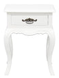 French Provincial 1 Drawer Lamp Table (White)
