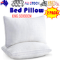 2xKing Quality Pillows Cotton Hotel Adjustable Home Pillows Down Alternative Pillows