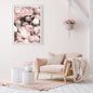 Wall Art 100cmx150cm Peony White Frame Canvas