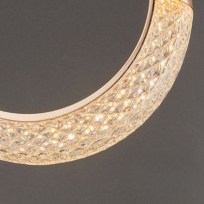 BAMDECOR Moon Stair Chandelier Golden Luxury Villa Duplex Staircase Chandelier Apartment Revolving Loft Hollow Living Room (Dimmable Control)