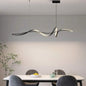 BAMDECOR A36 Modern LED Linear Chandeliers Pendant Lights with Dimmable LED and Adjustable Hanging Length 140cm -Black