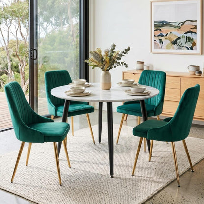 Velvet Elegance Dining Set