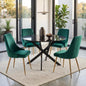 The Velvet Marble Table and Chair Set