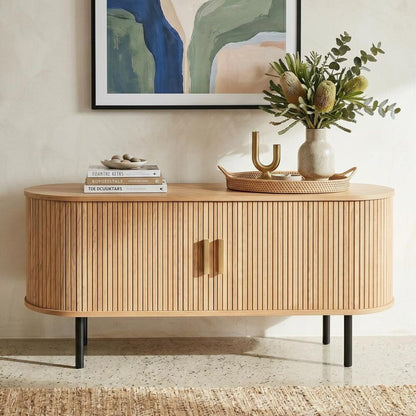 Ripple Sideboard with Sliding Doors — Earthy Elegance Redefined