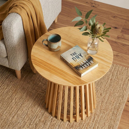 Palmer Timber Tally Natural Side Table