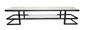Alexa Black TV Unit - Black Glass
