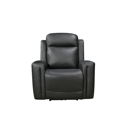 1 Seater Electric Leather/PVC Black Recliner