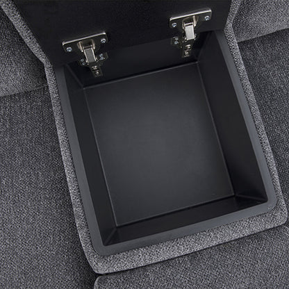 Large Sectional Corner Modular Lounge Suite in Fabric with Electric Recliner