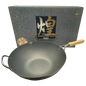 Kirameki Premium Cast Iron Nitriding Processing Stir-fry Wok (Made in Japan) - 36cm
