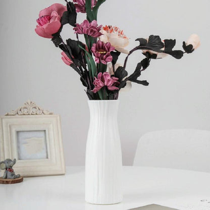 Versatile Plastic Vase for Home Decor and Flower Arrangements - Pink