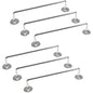 6x 610mm Chrome Towel Rail Stainless Steel Holder Rack