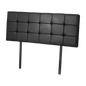 PU Leather Queen Bed Deluxe Headboard Bedhead - Black