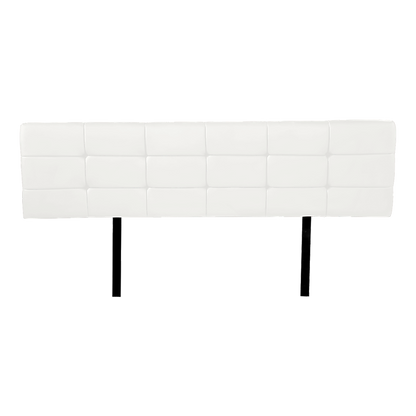 PU Leather King Bed Deluxe Headboard Bedhead - White