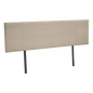 Linen Fabric King Bed Headboard Bedhead - Beige